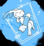 3_fingers 3_toes ambiguous_gender anthro blue_body blue_fur eyes_closed feet fingers fur serious solo tail toes white_body white_fur cehroaza 2024_pokemon_gigaleak beta_pokemon_games nintendo pokemon beta_pokemon_(species) lagomorph mammal warabbit 2024 alpha_channel english_description