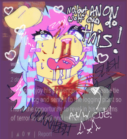 ambiguous_gender anthro blood blood_splatter bodily_fluids crying directional_arrow disembodied_hand drooling duo e621_comment gore heart_symbol knife open_mouth paws saliva slashing solo_focus sweat tears text throat_slash torture jackrabbit_(artist) 26lung_(jackrabbit) anonymous_wolf bird_dog canid canine canis domestic_dog golden_retriever hunting_dog labrador mammal retriever spaniel 2025 english_text hi_res signature sketch