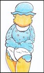 anthro butt clothing female hat headgear headwear mature_female nightcap panties solo underwear reddragonkan berenstain_bears mama_bear_(berenstain_bears) bear mammal