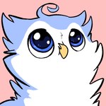 blue_body blue_eyes blue_feathers feathers smile animancer zacnate avian bird owl 1:1 animated short_playtime