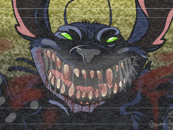 4_fingers antennae_(anatomy) back_spines blood blue_body blue_claws blue_fur blue_nose bodily_fluids camera_view claws evil_grin fingers fur green_eyes looking_at_viewer nightmare_fuel notched_ear open_mouth open_smile saliva scanlines sharp_teeth smile solo static teeth the-bloodysmile disney lilo_and_stitch stitch_(lilo_and_stitch) alien experiment_(lilo_and_stitch) 2017 4:3 digital_drawing_(artwork) digital_media_(artwork) hi_res signature
