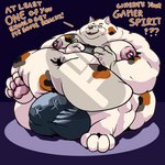 1:1 anon anthro anthro_pred attribute_theft balls_outline belly between_toes big_belly big_bulge big_butt bobtail_cat body_size_growth bulge butt butt_crush butt_smother calico_cat clothing controller crush detailed_bulge distracting_watermark domestic_cat dominant electronics english_text extreme_size_difference eyewear fat_rolls feet felid feline felis foot_crush fujiyama_samoyed_(artist) game_controller gaming genital_outline glasses group huge_belly huge_bulge huge_butt humanoid_hands hyper hyper_belly hyper_butt japanese_bobtail kemono larger_male lazy male mammal micro morbidly_obese morbidly_obese_anthro morbidly_obese_male neck_rolls nintendo nintendo_switch nipples obese obese_anthro obese_male ordering_food overweight overweight_anthro overweight_male pawpads penis_outline pink_nipples simple_background size_difference size_theft size_transformation smile smothering solo_focus tekku-san(fujiyamasamoyed) text thick_thighs toes transformation trapped trapped_in_butt trapped_in_clothing trapped_in_underwear watermark weight_gain