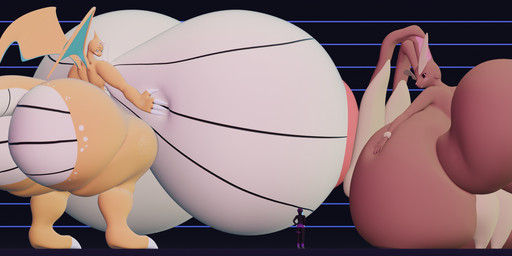 anthro big_breasts big_butt big_ears body_size_growth breast_expansion breasts butt butt_expansion chart claws expansion female finger_claws group growth_sequence hand_on_breast hand_on_butt hands_on_hips height_chart huge_breasts huge_butt hyper hyper_breasts hyper_butt larger_female looking_at_another macro male scales size_difference size_transformation smaller_human smaller_male transformation trio ventral_scales wings darkdraketom nintendo pokemon pokemon_trainer skye_(darkdraketom) vivian_(darkdraketom) dragonite generation_1_pokemon generation_4_pokemon human lopunny mammal pokemon_(species) 2023 3d_(artwork) absurd_res blender_(artwork) digital_media_(artwork) hi_res long_image wide_image