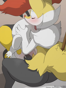 69_position ambiguous_gender anal anthro anthro_on_feral anthro_penetrating anthro_penetrating_feral anus balls bestiality blush bodily_fluids butt butt_grab duo erection eyes_closed fellatio feral feral_penetrated fur genitals hand_on_butt inner_ear_fluff licking male male/ambiguous male/male male_on_feral male_penetrated male_penetrating male_penetrating_male oral oral_penetration penetration penile penile_penetration penis penis_in_mouth rimming saliva saliva_on_penis sex sitting sweat tongue tongue_out tuft yellow_body yellow_fur winick-lim nintendo pokemon delta_(seryam) emily_(seryam) fan_character braixen canid canine emolga generation_5_pokemon generation_6_pokemon mammal pokemon_(species) rodent sciurid 2025 digital_media_(artwork) hi_res female_(lore) male_(lore)