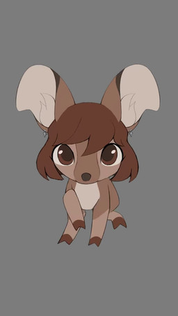 big_ears bleh brown_body brown_eyes brown_hair choker close-up cross digitigrade ear_piercing ear_ring eyelashes female feral fluffy fluffy_tail fur fur_tuft hair jewelry medium_hair mocking necklace piercing ring_piercing sitting small_tail solo stomping stripes tail tongue tongue_out toony tuft walking_away walking_towards_viewer luckyway fan_character deer mammal animated short_playtime sound video