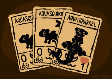 anus blush card card_game female feral fin gaming genitals lying on_back presenting presenting_anus presenting_vulva solo spread_legs spreading tail toony vulva spicyboi101_(artist) daniel_mullins_games inscryption aquasquirrel_(inscryption) squirrel_(inscryption) hybrid mammal rodent sciurid tree_squirrel 2026 digital_media_(artwork) hi_res