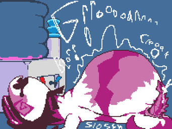 after_vore belly big_belly blorp blush blushing_profusely bodily_fluids creaking creaking_belly cum cute_fangs diamond_(marking) diamonds_(suit) drooling emanata fangs feral genital_fluids genitals groan groaning_belly hood inflation male markings mask penis red_markings saliva satisfied semi-anthro serpentine sloshing_belly spiked_penis spikes spikes_(anatomy) spiral spiral_eyes suit_symbol tapering_penis teeth vore water_cooler white_body miner_mate_coffee deltarune undertale_(series) darkner reptile rudinn rudinn_ranger scalie snake watercooler_(deltarune) hi_res