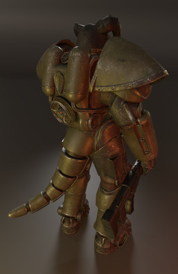 5_fingers anthro armor empty_eyes fingers furgonomics futuristic_armor gun holding_object holding_weapon horn machine male pauldron power_armor ranged_weapon shotgun simple_background solo t-51b_power_armor tail_armor weapon coin49 fallout microsoft deathclaw scalie 3d_(artwork) absurd_res digital_media_(artwork) hi_res