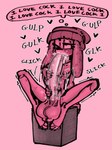 anthro autofellatio balls big_penis blush bodily_fluids claws cock_hungry emanata genitals heart_symbol humanoid_genitalia humanoid_penis looking_pleasured manual_masturbation masturbation nude_anthro one_eye_closed onomatopoeia oral oral_masturbation penile penile_masturbation penis saliva saliva_on_penis sitting slim solo sound_effects text thought_bubble tongue puppynsfw puppy_(puppynsfw) canid canine canis domestic_dog mammal 2025 hi_res