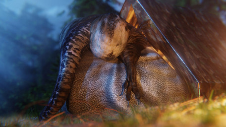 big_butt blue_body blue_skin butt duo female feral immobile light male male/female morbidly_obese night obese outside overweight plant stuck tail tent tree anonymous_artist jurassic_park jurassic_world universal_studios blue_(jurassic_world) dinosaur dromaeosaurid human mammal prehistoric_species reptile saurischian scalie theropod velociraptor 3d_(artwork) digital_media_(artwork) hi_res lighting
