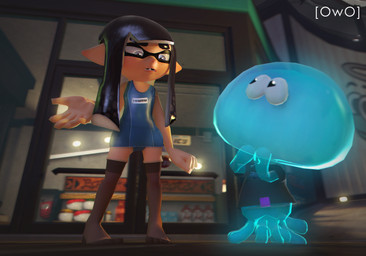 black_hair blush clothed clothing duo female grey_eyes hair knee_highs legwear male night one-piece_swimsuit open_mouth outside pantyhose pointy_ears pseudo_hair school_swimsuit swimwear tentacle_hair tentacles owo_sfm nintendo splatoon inkling_girl animal_humanoid aquatic aquatic_humanoid cephalopod humanoid inkling jellyfish_(spongebob) mollusk 3d_(artwork) digital_media_(artwork) hi_res source_filmmaker_(artwork)