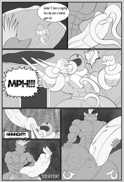 abandoned_building anthro balls big_balls big_muscles big_penis building bulge bulge_grab clothed clothing cock_vore college_student costume dialogue duo genitals hair halloween_costume haunted_house holidays house huge_balls huge_penis hyper hyper_balls hyper_genitalia hyper_penis male male/male male_pred male_prey muffled_screaming muscular muscular_male nipples penile penis penis_tentacles restrained restrained_by_tentacles sound_effects speech_bubble tentacles text topless topless_anthro topless_male unwilling_prey vore wearing_helmet willing_pred unknownwolf halloween dinosaur dromaeosaurid felid feline mammal monster prehistoric_species reptile saurischian scalie theropod black_and_white comic english_text hi_res monochrome