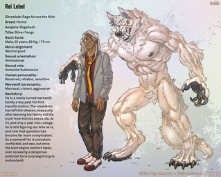 abs after_transformation anthro anthrobody_hair body_hair breasts character_bio chest_hair chest_tuft claws clothed clothed/nude clothed_male clothing duo fondling fur hairy_armpits male male/male mohawk multicolored_body multicolored_eyes multicolored_fur muscular muscular_male nipples nude orientation_play pawpads pose size_difference size_transformation tail text transformation tuft tusks vein veiny_arms veiny_muscles white_body white_fur hotsatyr mythology werewolf_the_apocalypse canid canine canis human humanoid mammal mythological_canine mythological_creature werecanid werecanine werecreature werewolf wolf 2026 english_text model_sheet