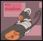 2013 anus backlash91 black_fur black_nose butt female feral fur horn houndoom looking_at_viewer looking_back lying nintendo pokémon presenting presenting_anus presenting_hindquarters presenting_pussy pussy raised_tail solo tongue tongue_out video_games
Rating: Explicit
Score: 8
User: Finchmaster
Date: March 08, 2014