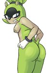 anthro breasts butt female funny_post_number nipples sharp_teeth small_breasts solo teeth akenju idw_publishing sega sonic_the_hedgehog_(comics) sonic_the_hedgehog_(idw) sonic_the_hedgehog_(series) surge_the_tenrec afrosoricid mammal tenrec absurd_res digital_media_(artwork) hi_res shaded