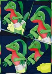 2_tails 4_panel 4_panel_comic awake bed bed_sheet bedding bedroom bedwetting bodily_fluids clean_diaper clothed clothing comic_panel countershade_body countershade_face countershade_neck countershade_torso countershading crying dark_green_leaves darkness detailed_background diaper diaper_fetish diaper_only embarrassed embarrassed_male eyebrows eyes_closed feet frustrated frustration furniture genital_fluids green_arms green_body green_face green_feet green_legs green_snout green_upper_jaw half-closed_eyes humanoid_hands inside leaf leaf_tail leaking_diaper leaves_on_body lights_off lying lying_on_bed male multi_tail narrowed_eyes navel night omorashi on_bed pillow pokemorph red_body red_face red_lower_jaw red_snout red_throat red_torso sad sleeping solo tail tears tears_of_embarrassment tears_of_sadness topless unclean_diaper urine urine_drip urine_pool urine_pooling used_diaper waking_up wall_(structure) wearing_diaper wet_diaper wetting white_bed white_bed_sheet white_diaper white_pillow woken_up wood wood_bed wood_furniture wood_wall yellow_eyes art_ninja_(katie's_art) nintendo pokemon dino_evergreen fan_character generation_3_pokemon grovyle pokemon_(species) reptile scalie absurd_res colored comic digital_drawing_(artwork) digital_media_(artwork) hi_res