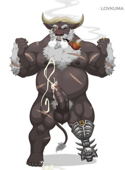 amputee anthro arm_hair balls barazoku beard big_penis bodily_fluids body_hair bulge chest_hair cum disability ejaculation erection facial_hair foreskin genital_fluids genitals horn male muscular muscular_anthro muscular_male mustache nipple_outline nipples nude pegleg penis pipe prosthetic prosthetic_leg prosthetic_limb pubes sailor scar smoking solo vein veiny_penis lovkuma lifewonders tokyo_afterschool_summoners ahab_(tas) bovid bovine cape_buffalo mammal absurd_res hi_res