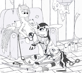 4_artificial_limbs alternate_universe amputee anus bdsm butt collar cutie_mark cybernetic_eye cybernetic_leg cybernetic_limb cybernetics dildo disability duo feathered_wings feathers female female/female feral fur gag genitals hair horn levitation looking_at_viewer machine magic magic_inhibitor melee_weapon penetration pip-boy prosthetic prosthetic_limb punishment quadruple_amputee sex sex_toy sword teats vibrator vulva weapon white_body white_fur wings patapony13 fallout fallout_equestria foe:_project_horizons friendship_is_magic hasbro microsoft my_little_pony mythology blackjack_(fallout_equestria) fan_character morning_glory_(fallout_equestria) cyborg equid equine horse mammal mythological_creature mythological_equine pegasus pony unicorn 2014 crossover hi_res