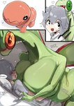 absurd_res anthro big_breasts breasts clothed clothed/nude clothing female flygon generation_3_pokemon hi_res huge_breasts human human_on_anthro interspecies larger_anthro larger_female male male/female mammal menyang nintendo nude pokemon pokemon_(species) pokephilia size_difference smaller_human trapinch vibrava