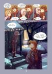 anthro blonde_hair blue_eyes canid canine canis clothed clothing comic dialogue domestic_dog duo english_text femboy hair hi_res ken_(salkitten) lagomorph leporid male mammal mustachemutt outside plant rabbit shou_(salkitten) snow speech_bubble text tree window