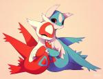 blush eyes_closed falvie female happy holding hug latias latios male nintendo pokémon simple_background sitting smile video_games
Rating: Safe
Score: 13
User: Toothless-chan
Date: January 07, 2014