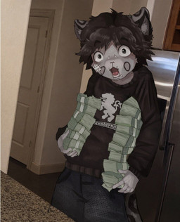 anthro male slatt solo young_thug baget_k_zavtraku fan_character felid feline mammal pantherine snow_leopard hi_res