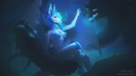 anthro female magic queen ratray royalty short_loop solo tail monsieurcc mythology dragon mythological_creature mythological_scalie scalie 16:9 animated hi_res high_framerate long_playtime no_sound webm widescreen