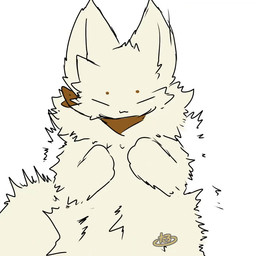 3_fingers ambiguous_anthro ambiguous_gender anthro big_tail biped blush blush_lines brown_kerchief brown_neckerchief brown_pawpads cheek_tuft circle_eyebrows eyebrows eyes_closed facial_tuft fingers fluffy fluffy_tail front_view fur handpaw kemono kerchief kerchief_only looking_at_viewer monotone_body monotone_fur monotone_tail mostly_nude mostly_nude_ambiguous mostly_nude_anthro neck_tuft neckerchief neckerchief_only neckwear open_:3 open_mouth open_smile orange_eyes pawpads paws pupils smile solo standing tail tan_body tan_ears tan_fur tan_inner_ear tan_tail thick_tail tuft white_pupils tontaro naa-kun_(tontaro) felid feline mammal 1:1 2025 2d_animation animated colored digital_media_(artwork) frame_by_frame no_sound portrait short_playtime signature three-quarter_portrait video