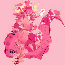 anthro arms_tied bdsm bent_legs bondage bound claws clothed clothing female genitals horn legs_tied long_tail scales solo tail topless vulva wrapped_arms raebitxch mythology dragon mythological_creature mythological_scalie scalie digital_media_(artwork) hi_res pink_theme