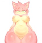 amy_rose anthro areola belly big_breasts bittersyrup breasts eulipotyphlan female fur genitals glistening glistening_areola glistening_belly glistening_body glistening_breasts glistening_fur glistening_genitalia glistening_nipples glistening_pussy glistening_thighs green_eyes hair half-closed_eyes hedgehog hi_res long_hair looking_at_viewer mammal narrowed_eyes navel nipples nude pink_body pink_fur pink_hair pussy sega simple_background smile solo sonic_the_hedgehog_(series) white_background wide_hipped_female wide_hips