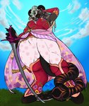 armpit_fetish armpit_hair armpit_tuft body_hair clothing cosplay female forked_tongue furgonomics furry-specific_piercing intersex legwear melee_weapon piercing snake_hood snake_hood_piercing solo sword tights tongue weapon yonnixart european_mythology final_fantasy final_fantasy_6 final_fantasy_vi greek_mythology mythology square_enix terra_(valka) terra_branford bovid caprine caprine_demon chimera demon goat goat_demon hybrid mammal mythological_chimera mythological_creature reptile scalie snake absurd_res hi_res trans_(lore) trans_woman_(lore)