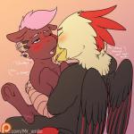 1:1 absurd_res ahegao avian beak blush cuddling dialogue duo earth_pony edwin_(oc) english_text equid equine fan_character feathered_wings feathers female feral gryphon gryphon_on_feral hasbro hi_res horse interspecies lavender_ribbon_(oc) looking_pleasured male male/female mammal mr.smile my_little_pony mythological_avian mythological_creature mythology onomatopoeia open_mouth pony sex sound_effects text wings