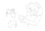 anthro big_breasts breasts clothing duo female heart_symbol machine male male/female size_difference harkonner sega sonic_the_hedgehog_(series) amy_rose metal_sonic sonic_the_hedgehog eulipotyphlan hedgehog humanoid mammal robot robot_humanoid black_and_white monochrome sketch