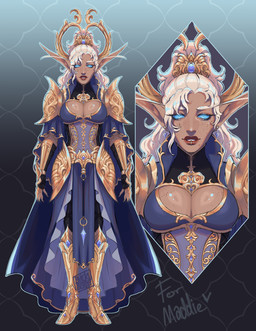 armor belt big_breasts blue_eyes boots breasts brown_body brown_skin cleavage clothed clothing corset ear_piercing eyelashes facial_piercing fantasy female footwear freckled_breasts freckles hair horn humanoid_pointy_ears labret_piercing lingerie lip_piercing lips long_hair not_furry piercing pointy_ears ponytail shoes simple_background solo standing topwear blackberreh elf humanoid mammal digital_media_(artwork) hi_res