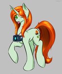 camera colored_pupils cutie_mark female feral green_body green_eyes hair hooves horn looking_at_viewer one_eye_closed orange_hair orange_tail raised_hoof solo tail tongue tongue_out wink winking_at_viewer renarde-louvre friendship_is_magic hasbro my_little_pony mythology crackle_cosette_(mlp) disguised_changeling equid equine mammal mythological_creature mythological_equine unicorn 2022 digital_drawing_(artwork) digital_media_(artwork) full-length_portrait hi_res portrait