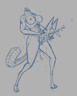 animal_genitalia animal_penis anthro augmented autofellatio autopenetration big_breasts big_penis bodily_fluids breasts butt cum cum_in_mouth cum_inside cybernetics detachable detachable_head detached_oral ejaculation erection female genital_fluids genitals gynomorph intersex machine masturbation nipples nude oral oral_masturbation penetration penile penile_masturbation penis solo synthetic tail vulva the_dark_skull kinktober android canid canine canis cyborg jackal mammal robot 4:5 digital_media_(artwork) drawpile_(artwork) guide_lines sketch sketch_page