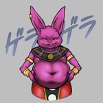 anthro belly big_belly male navel nipples overweight smile solo tenderule34 dragon_ball dragon_ball_super champa domestic_cat felid feline felis mammal