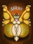 anthro anus anus_focus balls big_butt butt butt_focus claws genitals horn legs_up male nude penis presenting presenting_anus presenting_hindquarters solo thick_thighs sunflower_fox mario_bros nintendo bowser koopa scalie hi_res