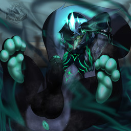 anthro armpit_hair body_hair corruption crown feet headgear hypnotizing_viewer looking_at_viewer male mind_control musk ruined_makeup solo draeusz league_of_legends riot_games tencent skyler_(diegojhol) mammal mephitid skunk 1:1 absurd_res hi_res