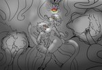 anthro bdsm bondage bound brainwashing duo female genitals male male/female mind_control pussy rope tentacles abyssalfixation_(artist) twokinds eugeniamilros eugeniyburnt_(character) fan_character basitin bovid caprine mammal sheep sketch