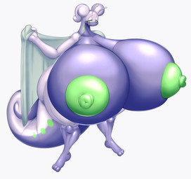 3_toes antennae_(anatomy) anthro areola belly big_areola big_breasts big_nipples big_tail breasts feet female female_anthro green_areola green_eyes green_nipples green_towel grey_towel holding_object holding_towel huge_areola huge_breasts huge_hips huge_nipples hyper hyper_areola hyper_breasts hyper_hips hyper_nipples looking_at_viewer nipples nude nude_anthro nude_female plantigrade purple_belly purple_body purple_chest purple_feet purple_skin purple_tail simple_background solo standing tail thick_tail toes towel white_antennae white_arms white_background white_body white_ears white_hands white_head white_hips white_skin white_tail wide_hips alpackers_(artist) nintendo pokemon melly_(altharch) generation_6_pokemon goodra pokemon_(species)