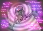 anthro arm_around_shoulders bed bedding blanket dialogue dominant dominant_male duo furniture glowing glowing_eyes handjob happy_trance hypnosis hypnotic_eyes lying magic male male/male mind_control nude on_back on_side penile pillow ringed_eyes sex smile submissive submissive_male text kuro-freak citrine_(hypnocatto) maffin_(kuro-freak) domestic_cat felid feline felis mammal 2024 guide_lines handwritten_text hi_res