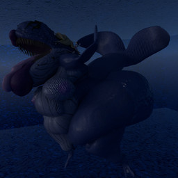 anthro beckoning belly big_belly big_breasts big_butt breasts butt cetacean_tail duo extreme_size_difference female fin flippers gesture huge_belly huge_breasts huge_butt huge_hips huge_thighs hyper hyper_butt larger_anthro larger_female macro male male/female micro mouth_shot open_mouth size_difference smaller_anthro smaller_male tail thick_thighs underwater water wide_hips kxybeastar bailey_(kxybeastar) blade_(kxybeastar) aquatic baleen_whale blue_whale canid canine canis cetacean mammal whale wolf 1:1 3d_(artwork) 3d_model_showcase absurd_res digital_media_(artwork) hi_res