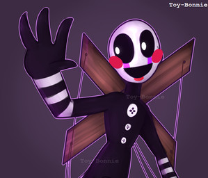 ambiguous_gender machine marionette puppet solo text toy-bonnie five_nights_at_freddy's five_nights_at_freddy's_2 scottgames marionette_(fnaf) animatronic robot 2016 digital_media_(artwork)
