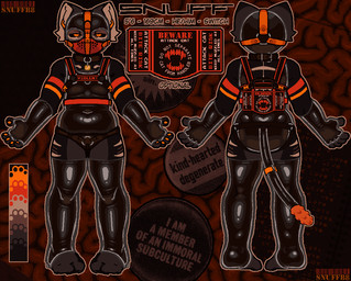 animal_mask anthro black_sclera bodysuit clothing front_view fur gimp_mask glistening glistening_latex gloves handwear harness latex latex_bodysuit latex_clothing latex_gloves latex_handwear latex_legwear latex_skinsuit latex_stockings latex_tail_stocking legwear male markings mask multicolored_body multicolored_ears multicolored_fur multiple_angles orange_eyes orange_markings pup_mask rear_view red_markings skinsuit solo stockings strapon text text_on_clothing tight_clothing white_markings snuff_b8 snuff_(snuff_b8) domestic_cat felid feline felis mammal english_text model_sheet