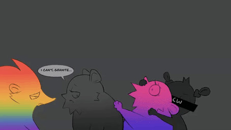 bisexual_pride_colors duo forced group heterophobia kissing lgbt_pride male orientation_play pride_colors punch rainbow_pride_colors semi-anthro straight_to_gay text trio clockstops3am conditional_dnp feral_fever_frenzy granite_(labbit) root_(labbit) eulipotyphlan hedgehog mammal 2d_animation animated animated_gif english_text loop short_playtime