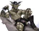 2_horns abs anthro biceps bulge horn humanoid_pointy_ears male muscular muscular_anthro muscular_male nipple_piercing nipples pecs piercing solo yellow_eyes dagantfus_(artist) mythology dragon mythological_creature mythological_scalie scalie 5:4 hi_res