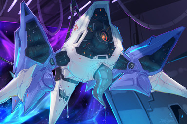 aircraft arwing bdsm bodily_fluids bondage bound drooling feral genitals glowing machine male penis saliva solo suspension thrusters vehicle wings xilrayne nintendo star_fox dire_aircraft dire_machine dire_vehicle living_aircraft living_machine living_vehicle