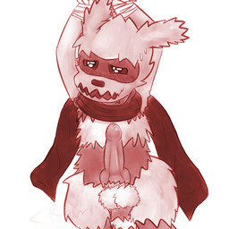 alternate_color anthro anthrofied balls bdsm blush bondage bound claws erection fur genitals knot male open_mouth penis scarf solo submissive submissive_male rymherdier nintendo pokemon mal_the_zigzagoon generation_3_pokemon pokemon_(species) zigzagoon 1:1 2014