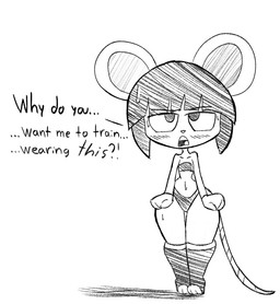 anthro blush blush_lines bra breasts clothed clothing dialogue female flat_chested footwear hair knee_highs legwear looking_at_viewer navel panties short_hair simple_background small_breasts solo tail text thick_thighs toeless_footwear toeless_knee_highs underwear white_background wide_hips usagibun1 ida_(usagibun1) mammal mouse murid murine rodent 2022 digital_media_(artwork) english_text monochrome sketch